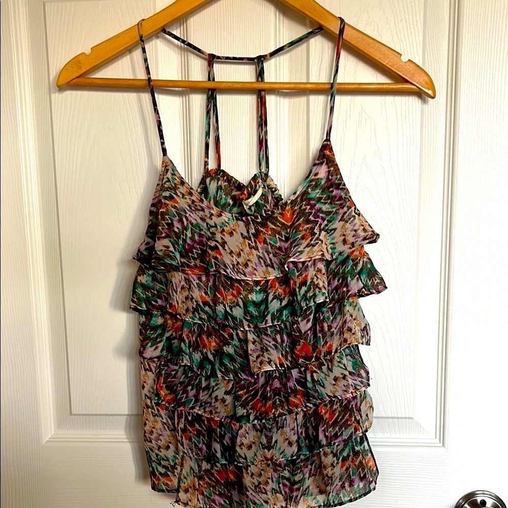 Ruffle tank top